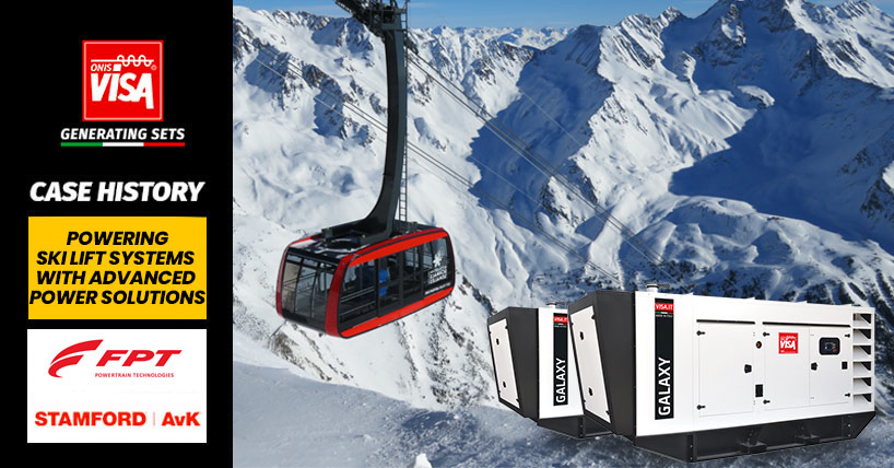 Funivia in Val Senales con i gruppi elettrogeni Visa 